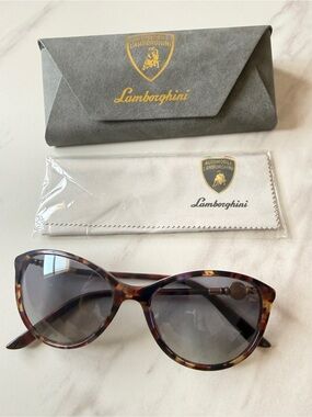 Versace Tortoiseshell Medusa Sunglasses with Polarized Gray Lenses